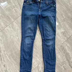 7 For All Mankind Dark Blue Skinny Jeans